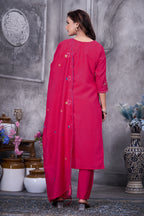 Classic Roman Silk Festive Wear for Women Suit Set