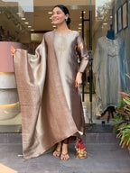 Very Gorgeous Pure Kanjivaram Tissue Silk Festive Suit Set