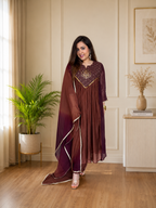 Nayantara Emerald Festive Embroidered Anarkali Set