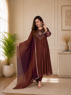 Nayantara Emerald Festive Embroidered Anarkali Set