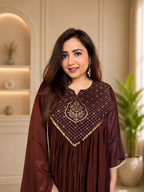 Nayantara Emerald Festive Embroidered Anarkali Set