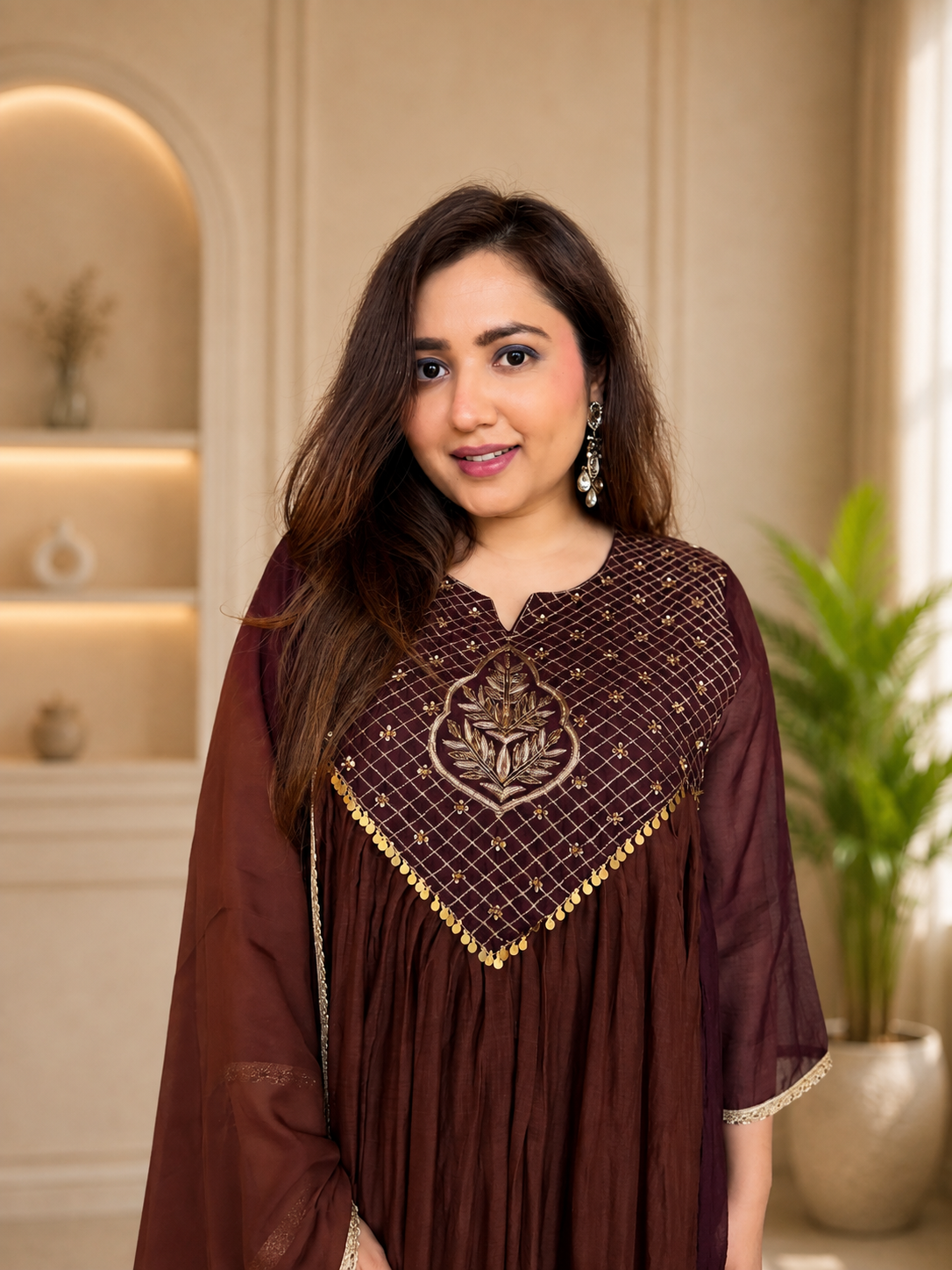 Nayantara Emerald Festive Embroidered Anarkali Set