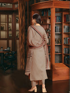 Elegant Beige Viscose Rayon Straight Kurta Pant Set with Print Dupatta