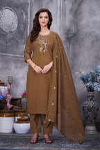 Premium Roman Silk Traditional Women’s Suit Set