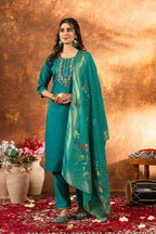 Women’s Premium Marina Silk Ethnic Suit Set