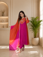 Nayantara Emerald Festive Embroidered Anarkali Set