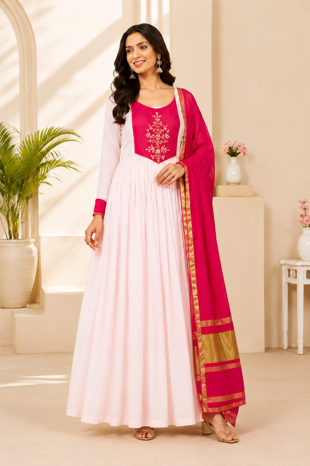 Very Beautiful Pure Mul Cotton Embroidery Suit Set