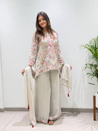 New Designer Faux Georgette Embroidery Work Suit Set