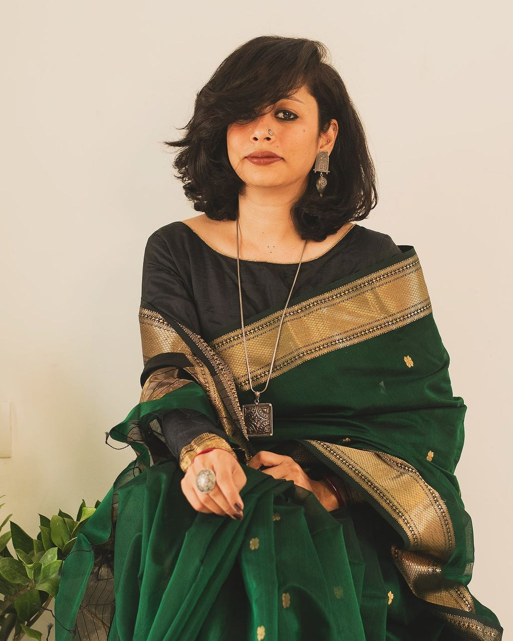 Light Weight Soft Cotton Silk Saree With Jacquard Border