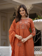 Premium Pure Viscose Mango Silk Women’s Ethnic Wear