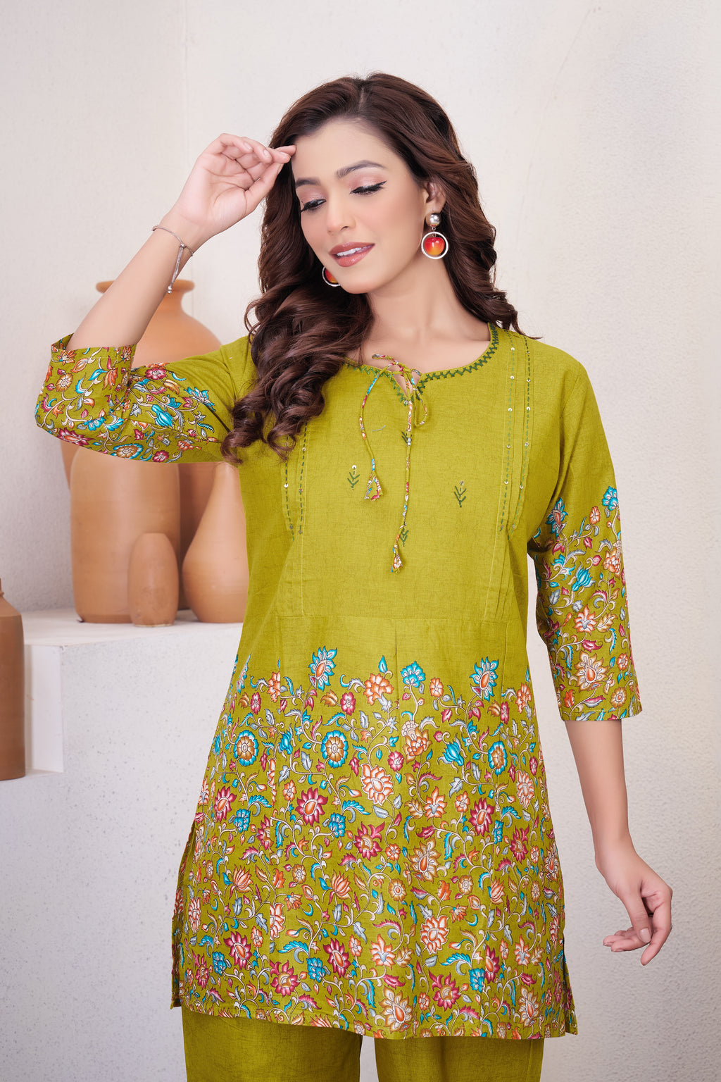 Premium Designer Pure Cotton Co-ord Set