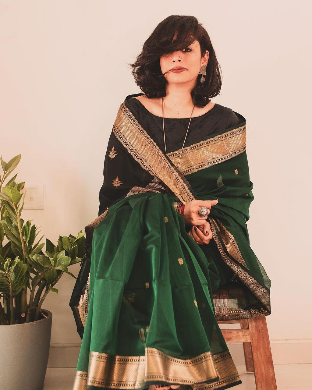 Light Weight Soft Cotton Silk Saree With Jacquard Border