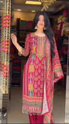 VERY DELIGHTFUL PREMIUM SILK HANDWORK SUIT SET