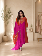 Nayantara Emerald Festive Embroidered Anarkali Set