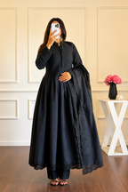 Very Beautiful Black Anarkali Suit Set with Dupatta