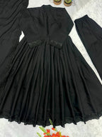 Very Beautiful Black Anarkali Suit Set with Dupatta