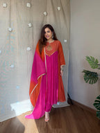 Nayantara Emerald Festive Embroidered Anarkali Set