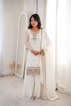 Premium Crunchy Silk Straight Kurta Palazzo Set with Dupatta