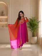 Nayantara Emerald Festive Embroidered Anarkali Set