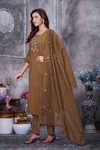 Premium Roman Silk Traditional Women’s Suit Set