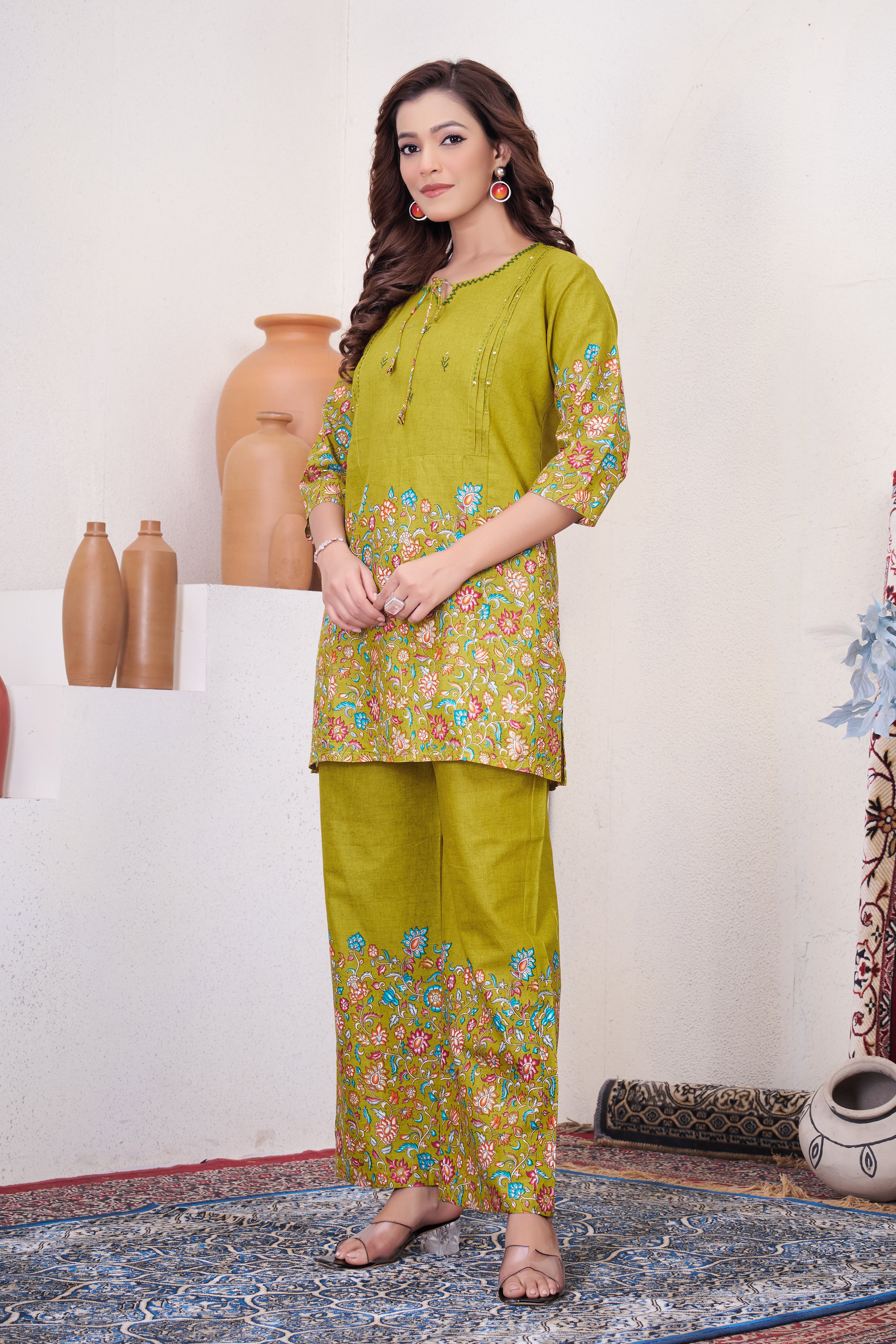 Premium Designer Pure Cotton Co-ord Set