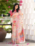 Banarasi Silk Saree With Kashmiri Weaving Work