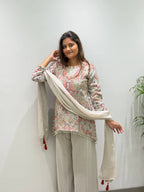 New Designer Faux Georgette Embroidery Work Suit Set