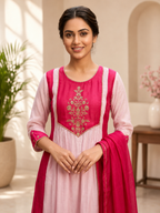 Very Beautiful Pure Mul Cotton Embroidery Suit Set