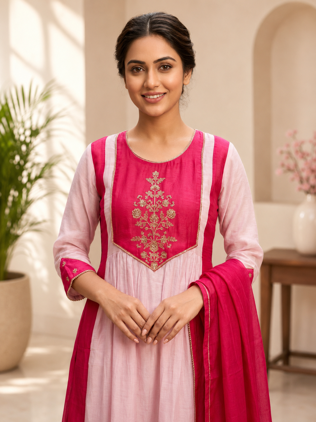 Very Beautiful Pure Mul Cotton Embroidery Suit Set