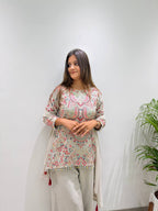 New Designer Faux Georgette Embroidery Work Suit Set