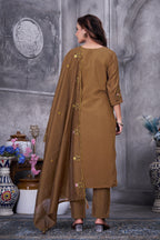 Premium Roman Silk Traditional Women’s Suit Set