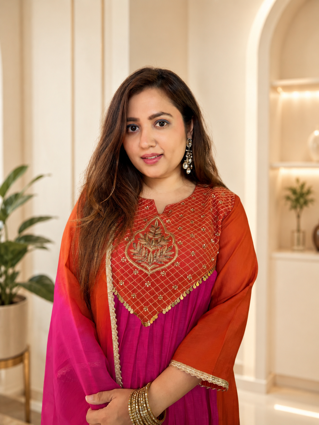 Nayantara Emerald Festive Embroidered Anarkali Set