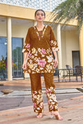 Women’s Designer Cotton Co-Ord Set with Floral Print
