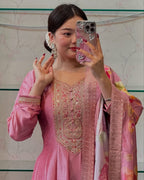 Mehfil Magic Silk Anarkali Suit Set