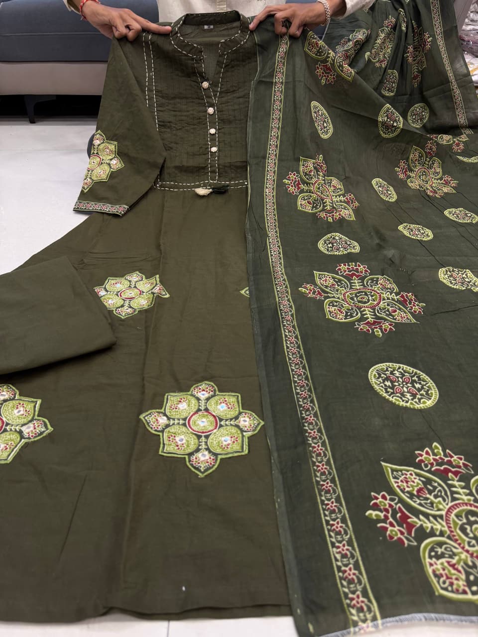 Very Attractive Premium Jaipuri Soft Cotton 3 Psc Set