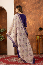 Designer Marina Silk Kurta Pant Dupatta Set