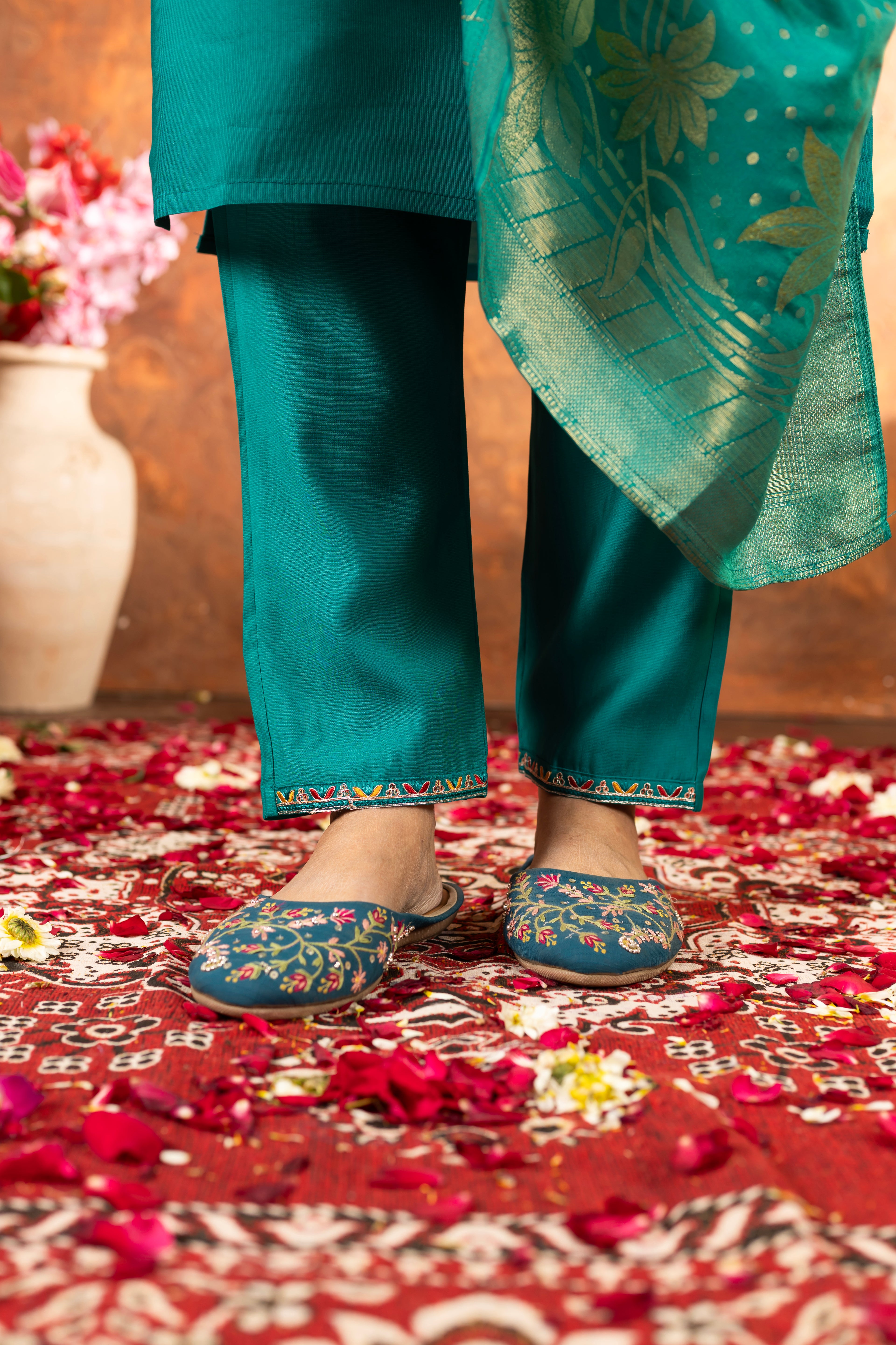 Women’s Premium Marina Silk Ethnic Suit Set