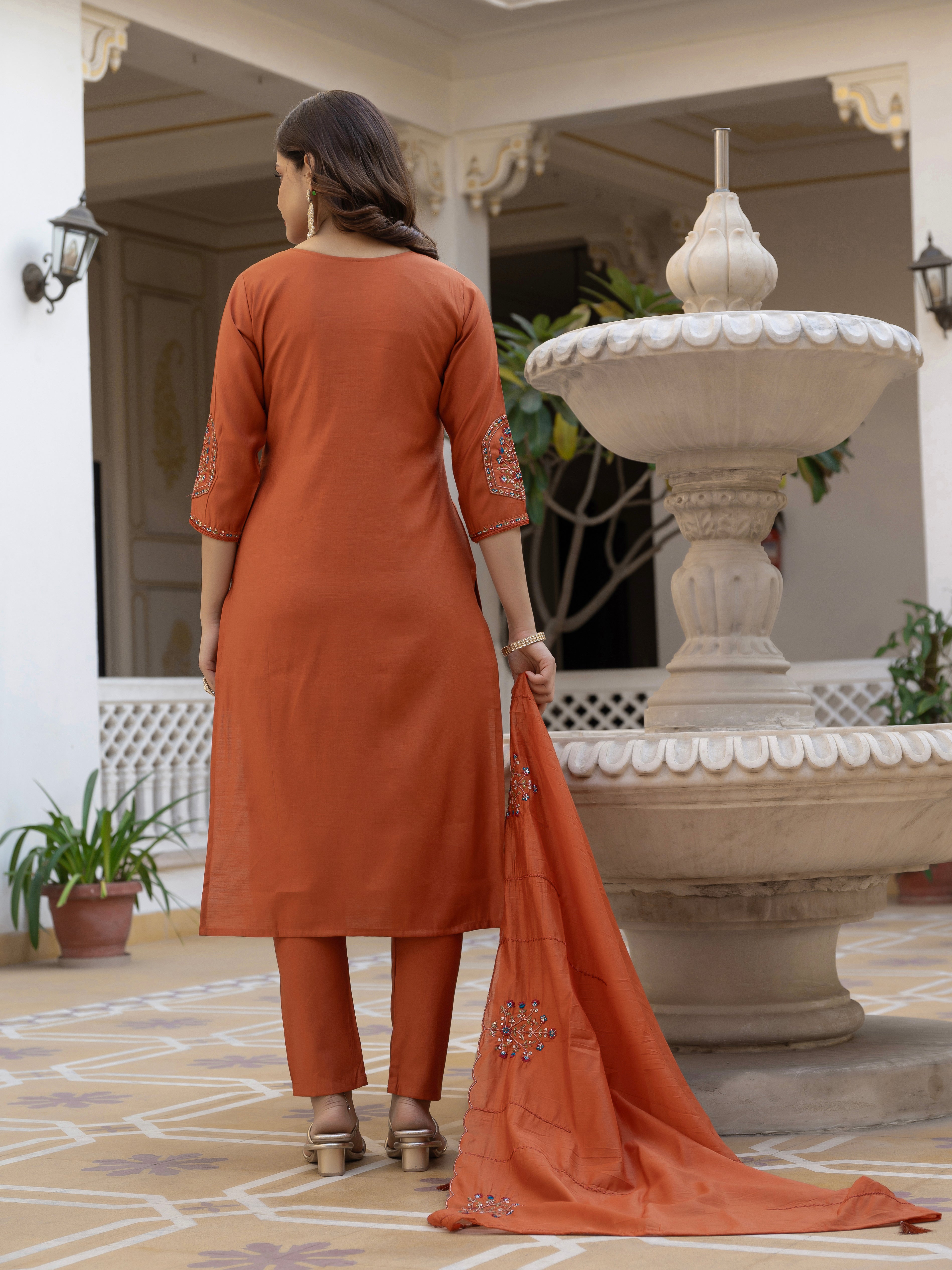 Premium Pure Viscose Mango Silk Women’s Ethnic Wear