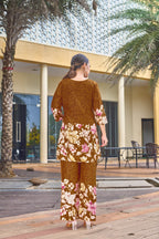 Women’s Designer Cotton Co-Ord Set with Floral Print