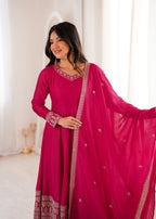 Elegent Flared Woven Brocade Kurta Set for Timeless Celebrations