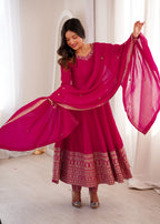 Elegent Flared Woven Brocade Kurta Set for Timeless Celebrations