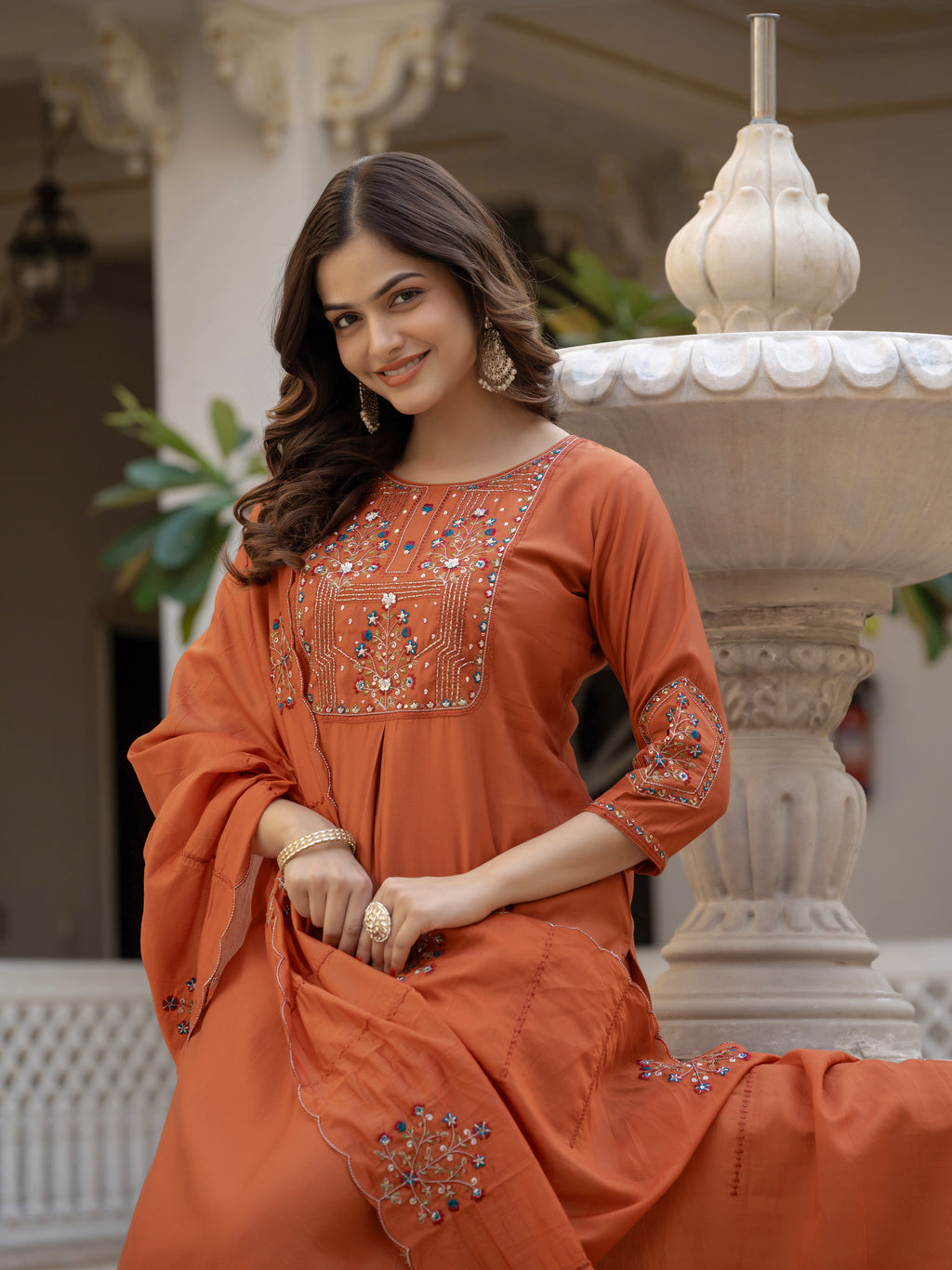 Premium Pure Viscose Mango Silk Women’s Ethnic Wear