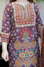 VERY BEAUTIFUL PURE CHINON HANDWORK SUIT SET