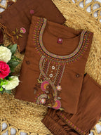 Premium Roman Silk Traditional Women’s Suit Set
