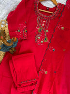 Classic Roman Silk Festive Wear for Women Suit Set