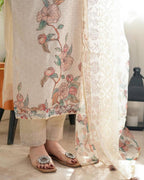 Very Beautiful Designer Kalavati Pure Linen Suit Set