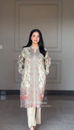 VERY GORGEOUS PURE BERRY SILK ZARI WEAVING SUIT SET