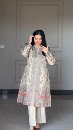 VERY GORGEOUS PURE BERRY SILK ZARI WEAVING SUIT SET