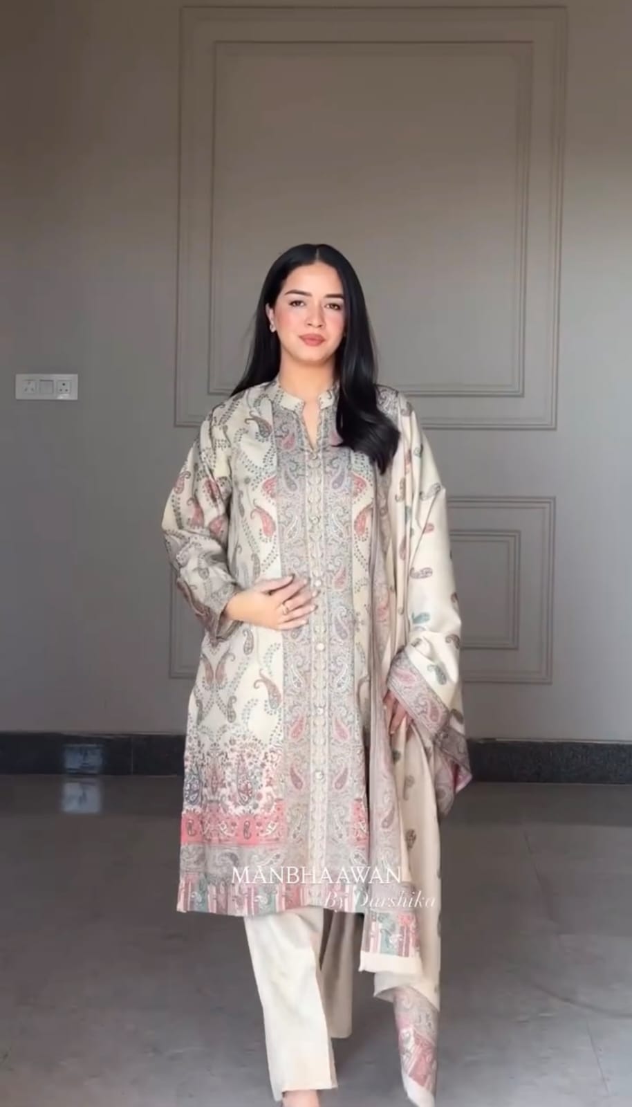 VERY GORGEOUS PURE BERRY SILK ZARI WEAVING SUIT SET
