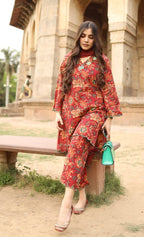 SOMIYA Women’s Pure Cotton Printed Suit Set with Dupatta